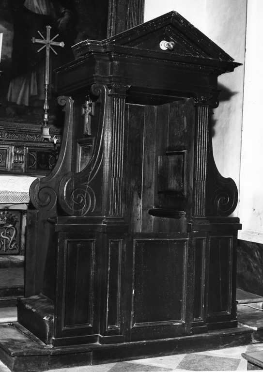 confessionale - produzione laziale (secc. XVII/ XVIII)