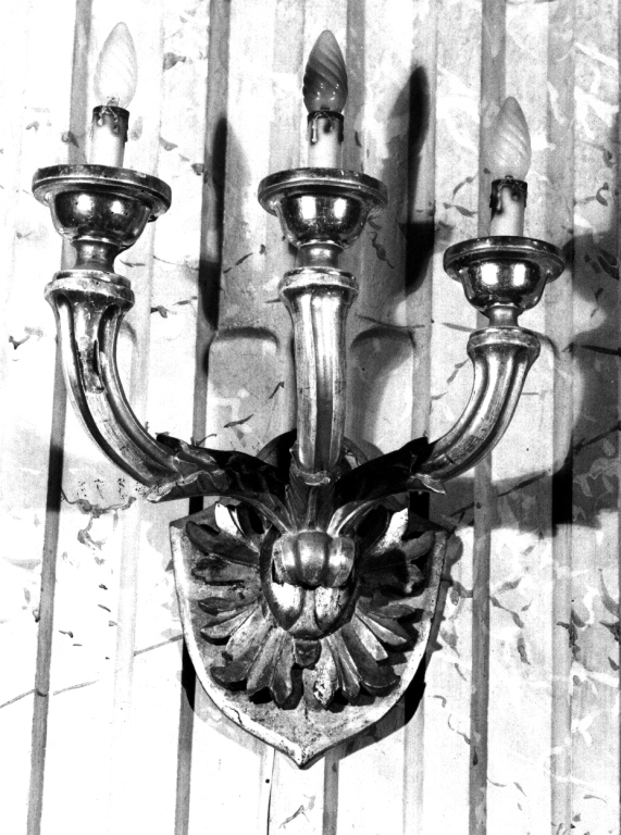 candeliere da parete, coppia - ambito viterbese (sec. XIX)