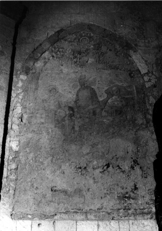 Sant'Apollonia, Santa Caterina da Siena e un diacono (dipinto) - ambito viterbese (seconda metà sec. XIV, sec. XV, sec. XVI)