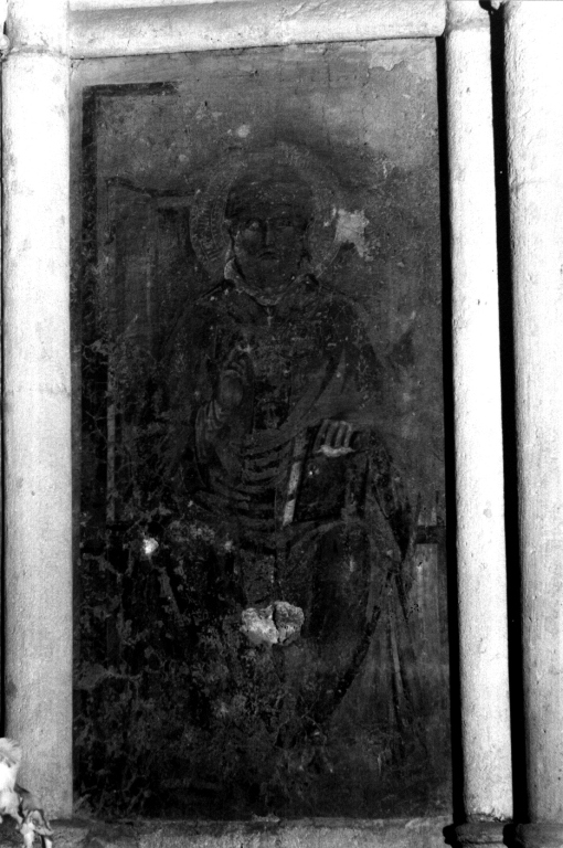 Santo vescovo (dipinto) - ambito viterbese (seconda metà sec. XV)