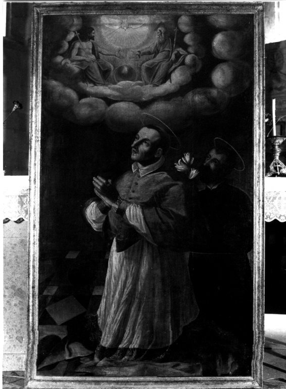 San Francesco di Sales e San Filippo Neri (dipinto) - ambito viterbese (prima metà sec. XVII)