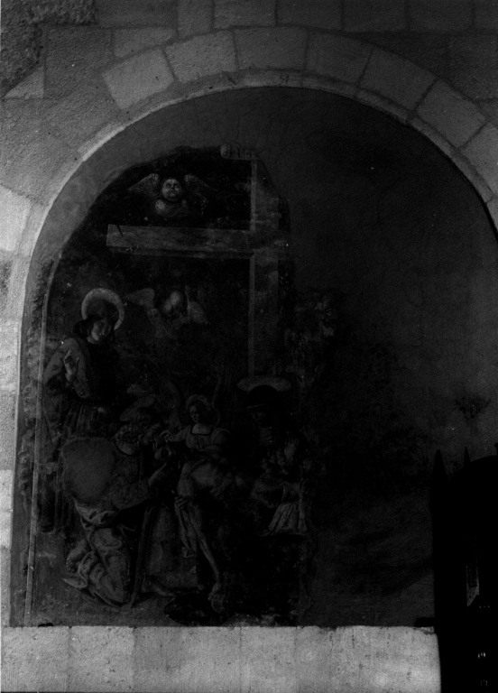 compianto sul Cristo morto (dipinto) di Antonio del Massaro detto Pastura (attribuito) (sec. XVI)