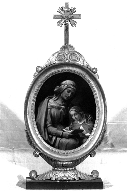 Maria Vergine bambina con Sant'Anna (dipinto) di Gagliardi Pietro (attribuito) (sec. XIX)