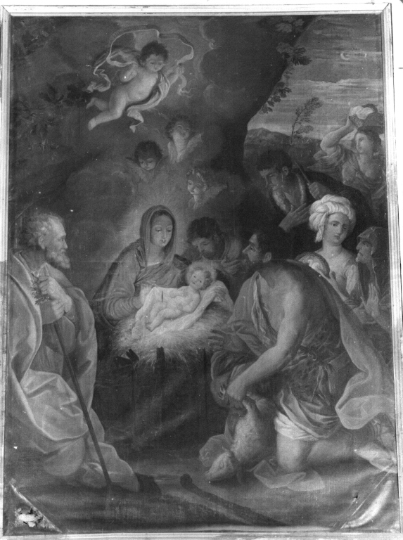 adorazione dei pastori (dipinto) - ambito laziale (prima metà sec. XVIII)