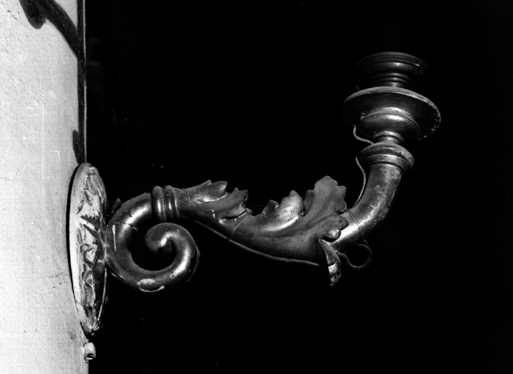 candeliere da parete, coppia - ambito viterbese (seconda metà sec. XIX)