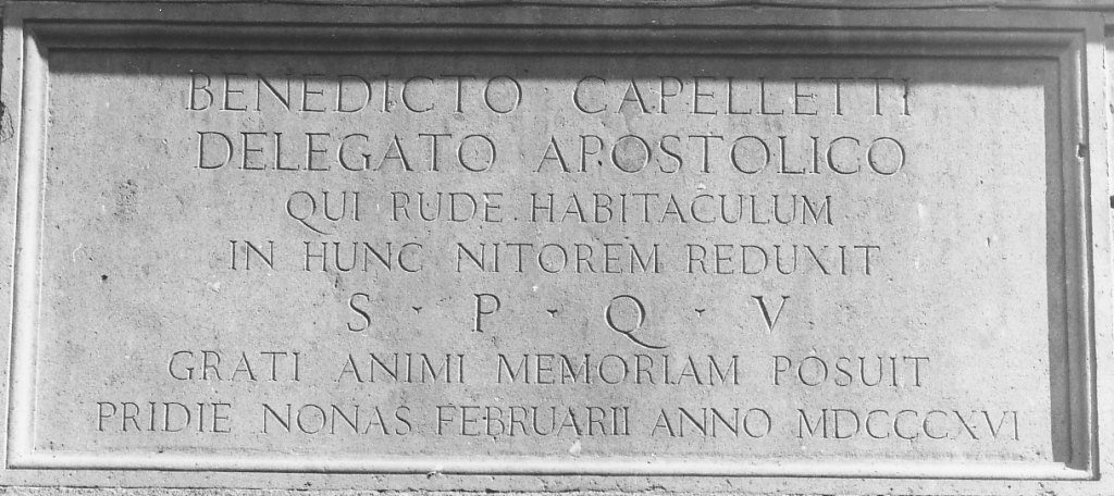 lapide - ambito laziale (sec. XIX)