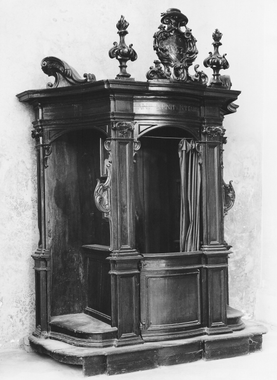 confessionale - ambito laziale (seconda metà sec. XIX)