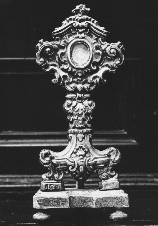 reliquiario - a ostensorio - ambito napoletano (sec. XVIII)
