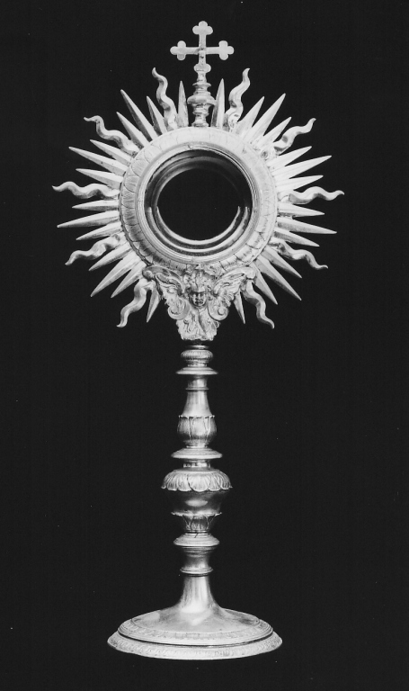 ostensorio - ambito laziale (seconda metà sec. XVII)