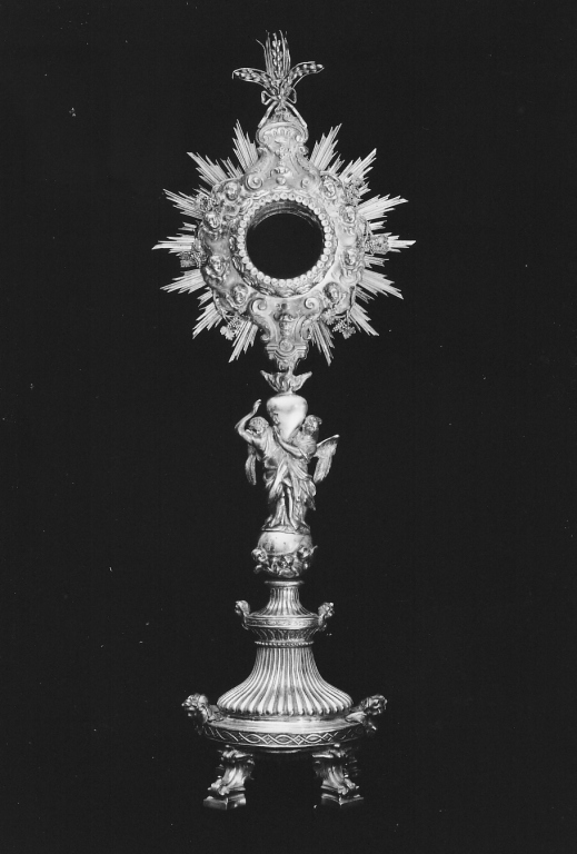 ostensorio - ambito romano (fine/inizio secc. XVIII/ XIX)