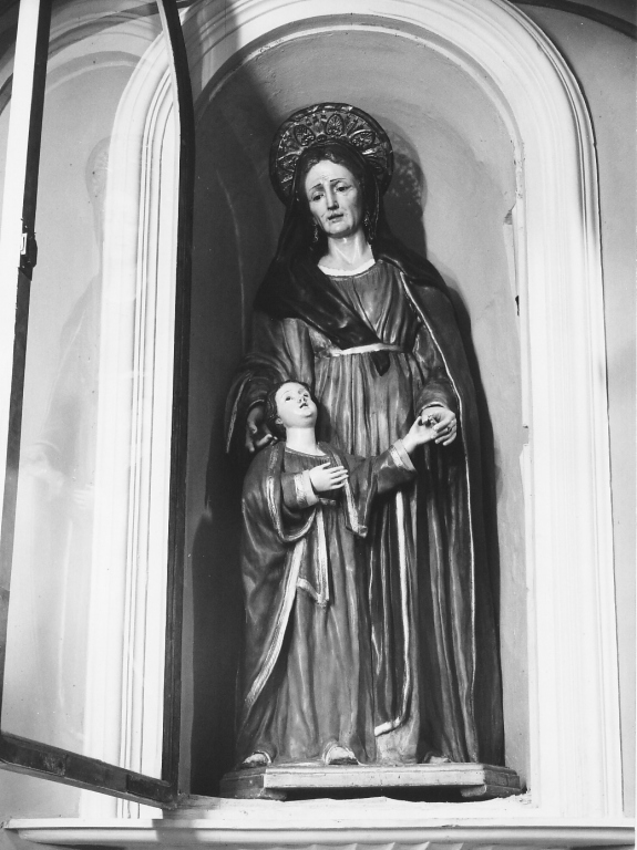Madonna con Sant'Anna (scultura) - ambito laziale (sec. XIX)