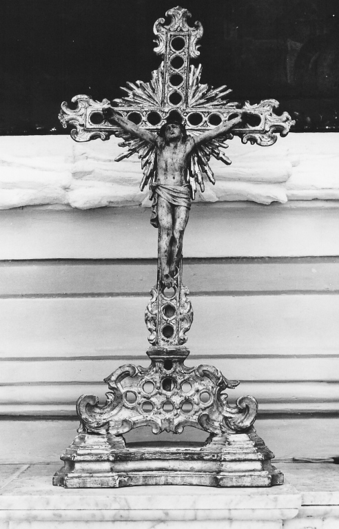 Cristo crocifisso (croce d'altare) - ambito laziale (sec. XVIII)