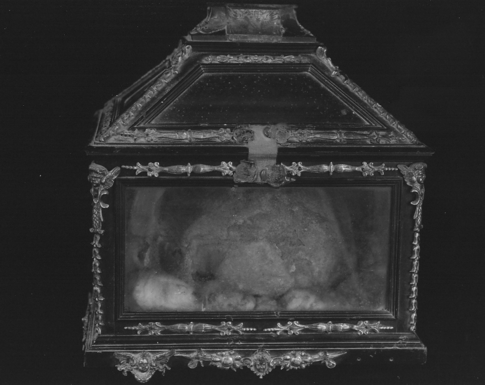 reliquiario a teca - ambito romano (sec. XVII)