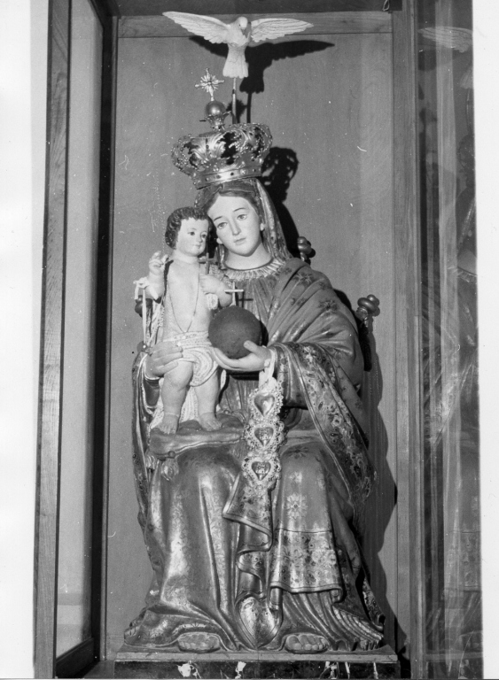 Madonna con Bambino (scultura) - ambito Italia centro-meridionale (fine/inizio secc. XIX/ XX)
