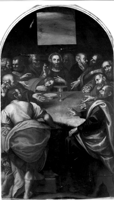 ultima cena (dipinto) - ambito laziale (sec. XVI)