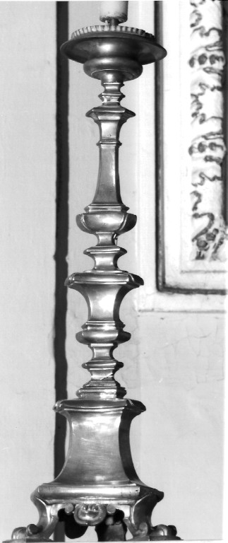candeliere d'altare, serie - ambito laziale (inizio sec. XX)