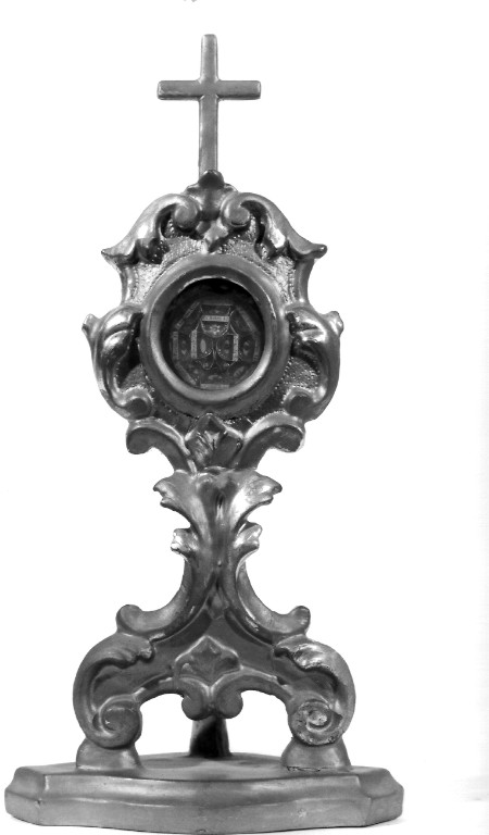 reliquiario - a ostensorio - ambito laziale (fine sec. XVIII)