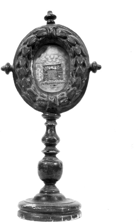 reliquiario - a ostensorio - ambito laziale (fine sec. XIX)