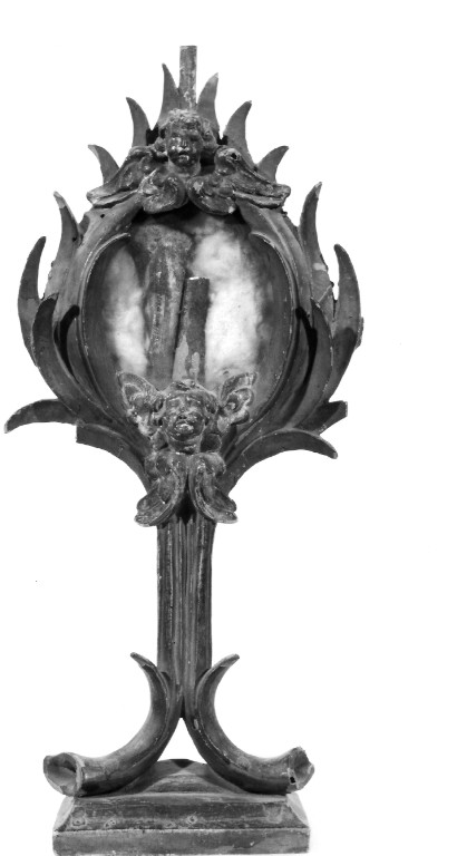 reliquiario - a ostensorio - ambito laziale (fine sec. XIX)