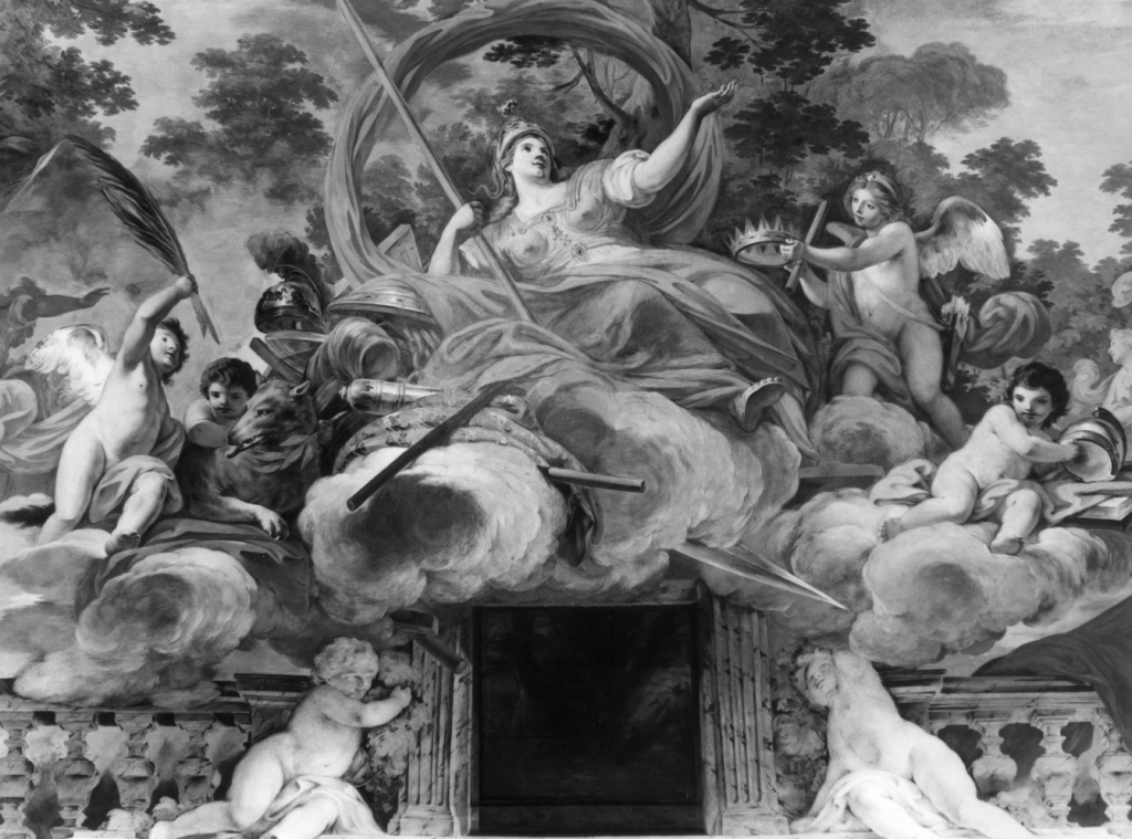 Roma trionfante (dipinto) di Rossi Mariano (sec. XVIII)