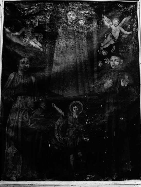 Madonna di Canneto e santi (pala d'altare) - ambito laziale (sec. XVII)