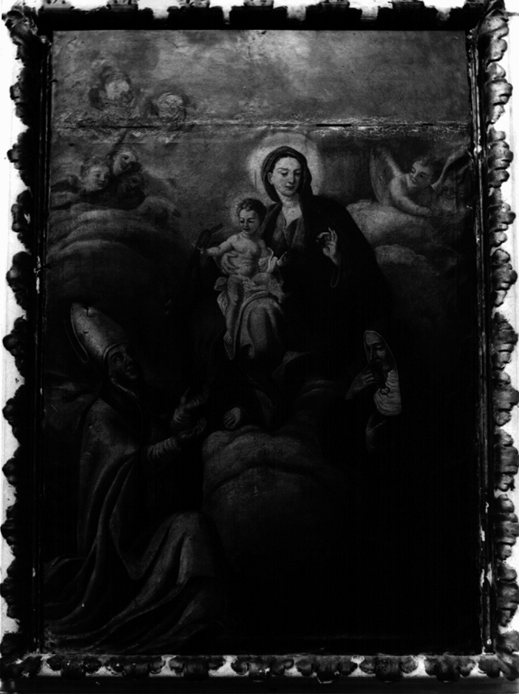 Madonna della cintola e santi (pala d'altare) - ambito laziale (sec. XVIII)