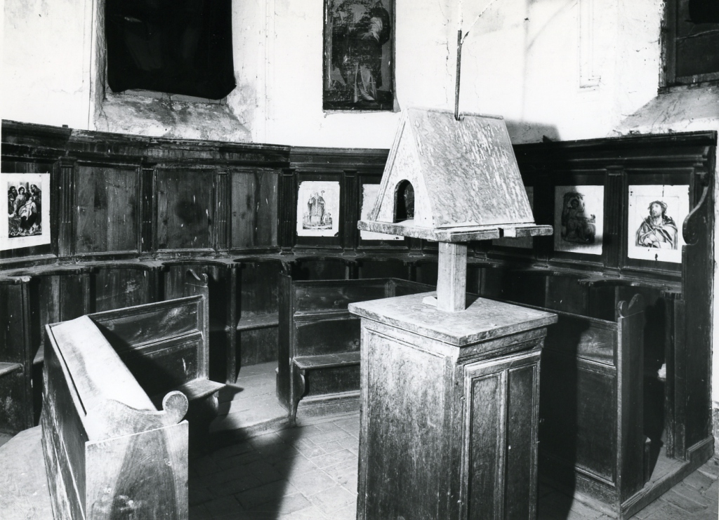 stalli del coro - ambito laziale (seconda metà sec. XVII)