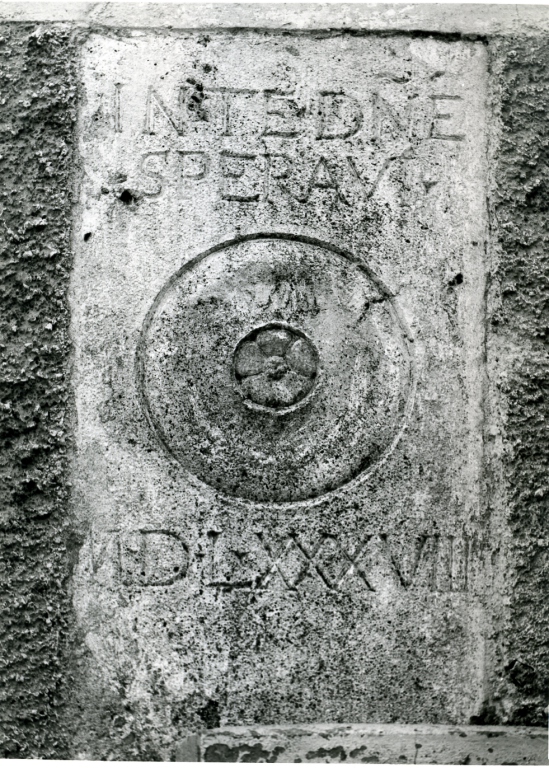 lapide - ambito laziale (ultimo quarto sec. XVI)