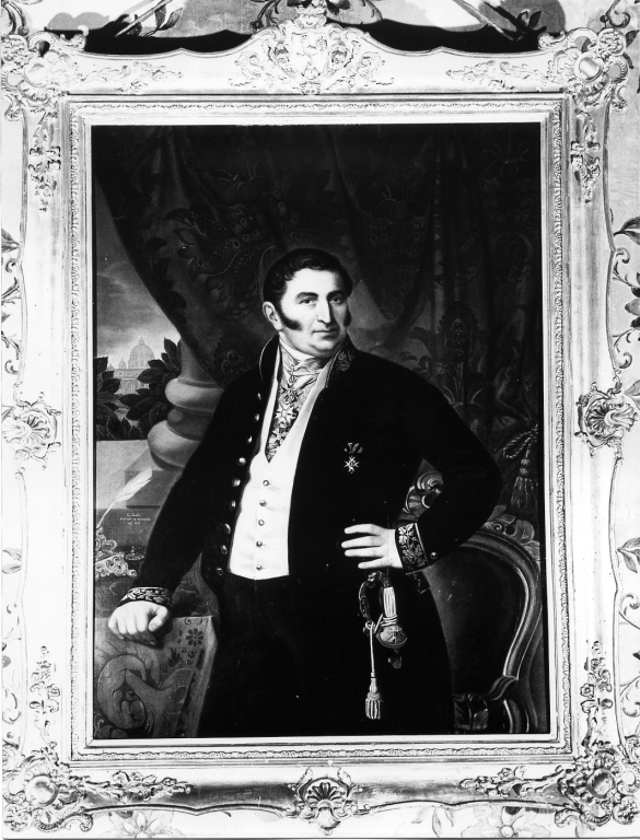 ritratto d'uomo (dipinto) di Galli Carlo (attribuito) (sec. XIX)