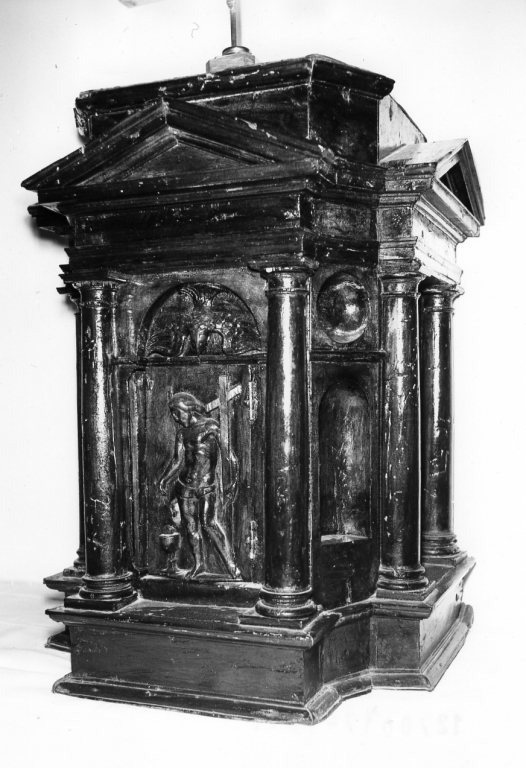 tabernacolo - a tempietto - ambito laziale (sec. XIX)