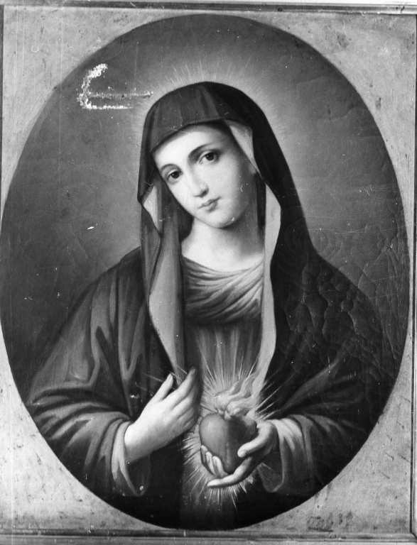 Sacro Cuore di Maria (dipinto) - ambito laziale (fine sec. XIX)