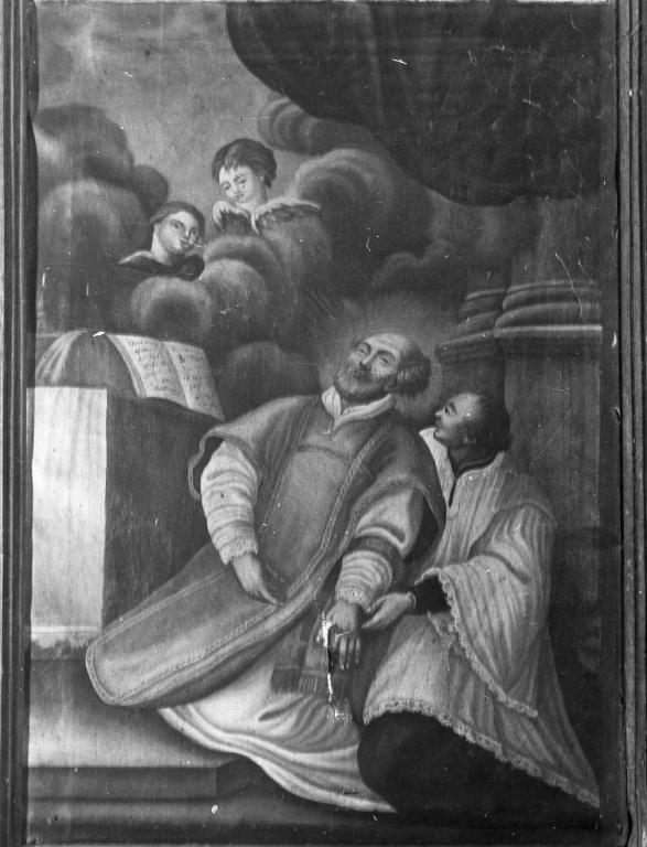 Estasi di San Filippo Neri (dipinto) - ambito laziale (sec. XVIII)