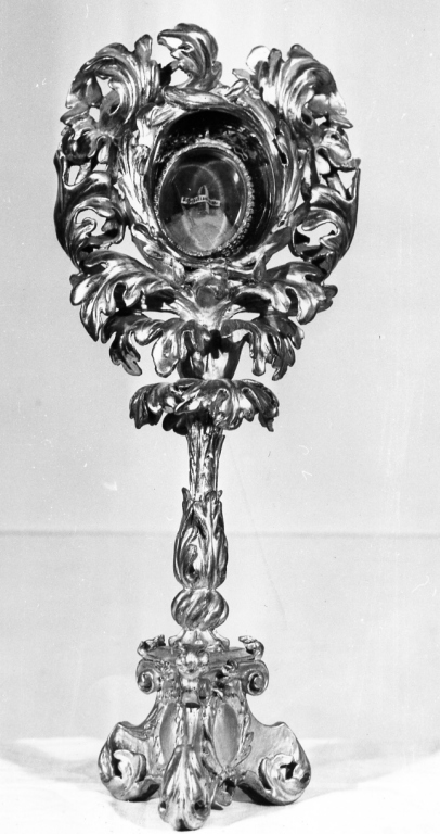 reliquiario - a ostensorio - ambito laziale (sec. XVIII)