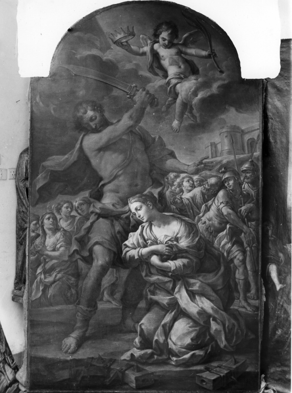 martirio di Santa Caterina d'Alessandria (dipinto) di Ricciolini Niccolò (sec. XVIII)