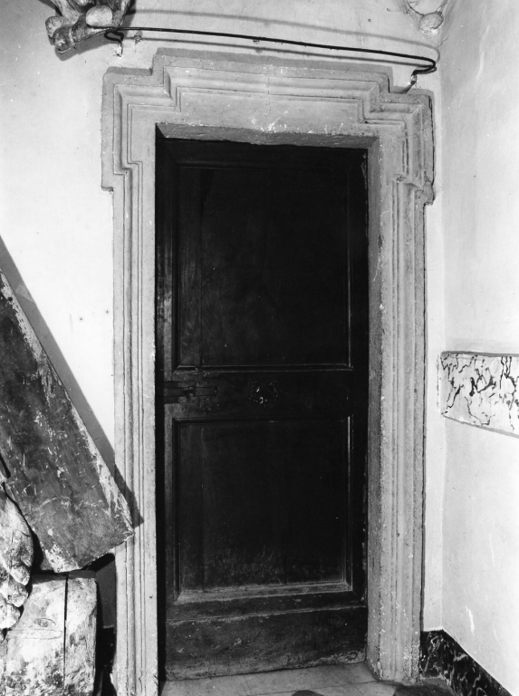 mostra di porta - ambito laziale (fine sec. XVII)