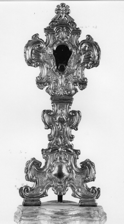 reliquiario - a ostensorio - ambito laziale (sec. XVII)