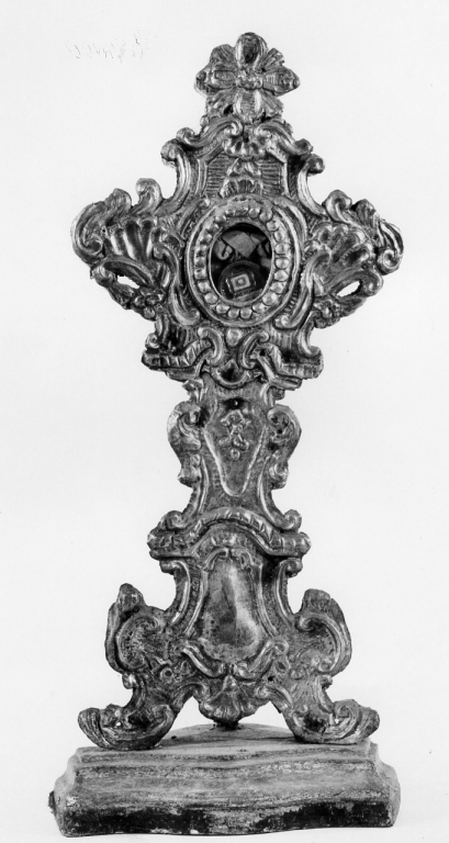 reliquiario - a ostensorio - ambito laziale (sec. XVIII)