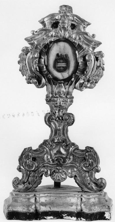reliquiario - a ostensorio - ambito laziale (sec. XVIII)