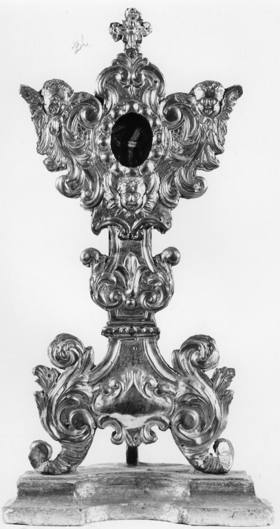 reliquiario - a ostensorio - ambito laziale (sec. XVIII)