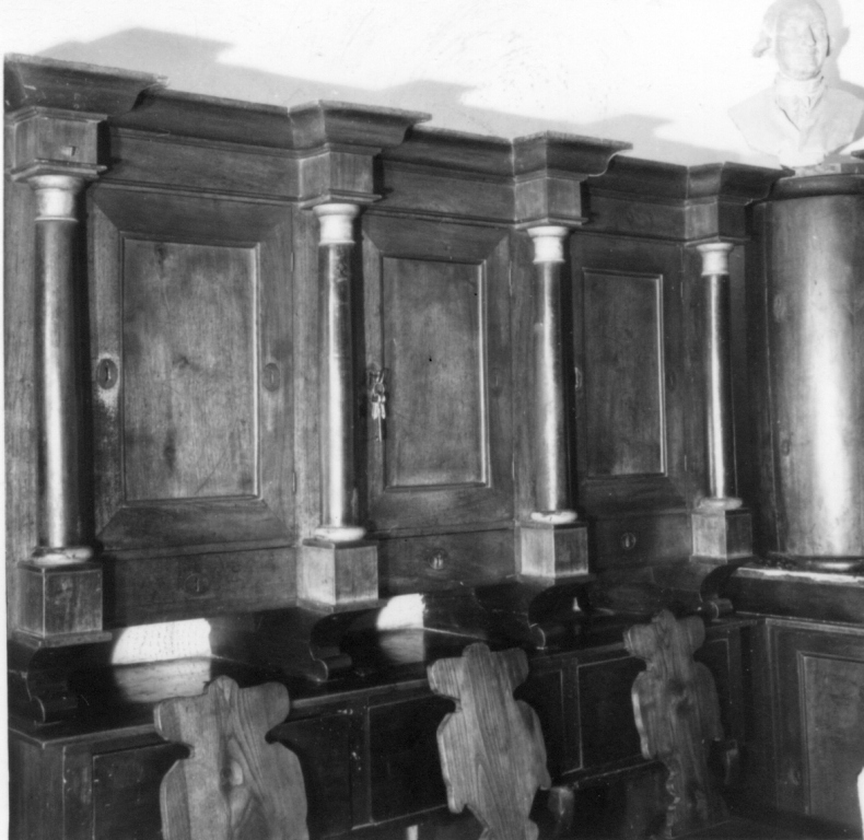 armadio da sacrestia - produzione romana (metà sec. XVII)