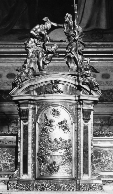 tabernacolo - a frontale architettonico di Venturesi Mattia, Fortini Alberto (sec. XVIII)