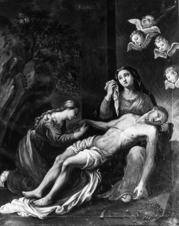 deposizione di Cristo dalla croce (dipinto) di Manco Giacomo (sec. XVIII)
