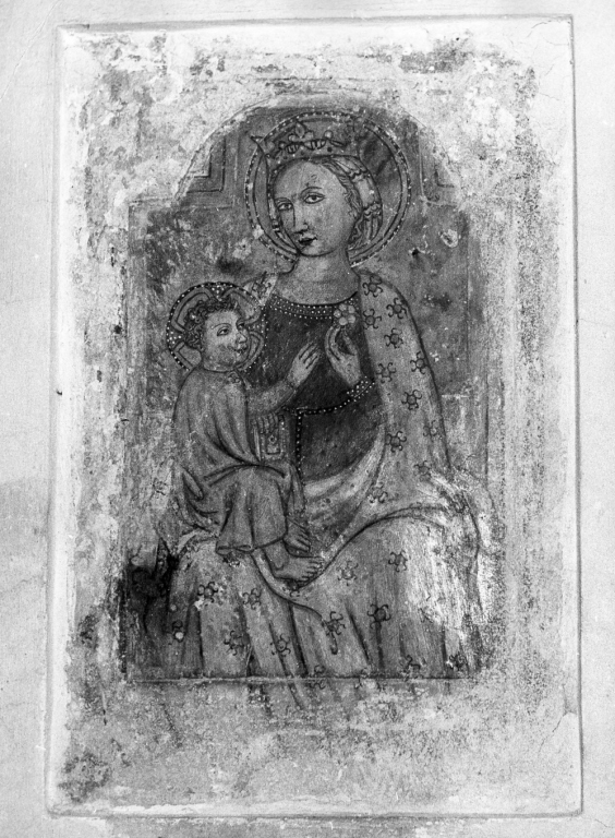 Madonna con Bambino (dipinto) - ambito campano (inizio sec. XV)