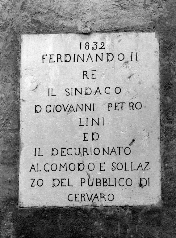 lapide - ambito laziale (sec. XIX)