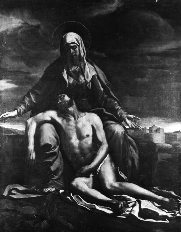 Pietà (dipinto) di Cozza Francesco (sec. XVII)
