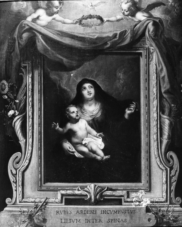 Madonna con Bambino e angeli (dipinto) di Rubens Pieter Paul (prima metà sec. XVII)
