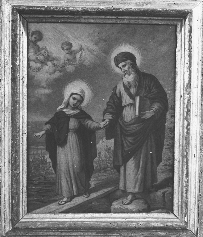 Maria Vergine bambina con San Gioacchino (dipinto) - ambito Italia centrale (sec. XIX)