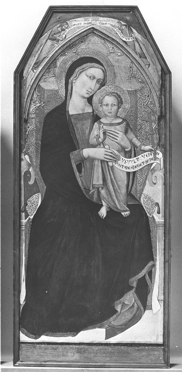 Madonna con Bambino (scomparto di polittico) di Luca di Tomè (sec. XIV)