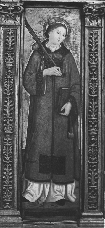 Santo Stefano (scomparto di polittico) di Aquili Marcantonio (sec. XVI)