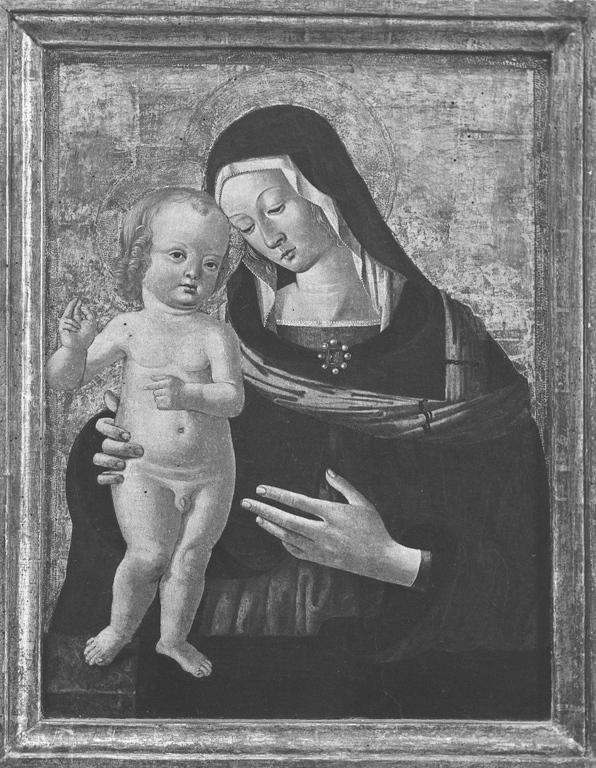 Madonna con Bambino (dipinto) di Aquili Antonio detto Antoniazzo Romano (sec. XVI)